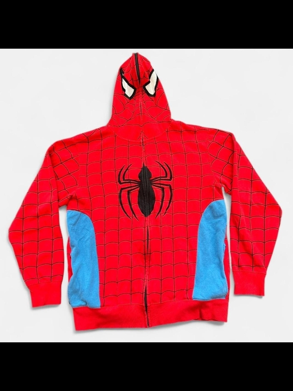Spider-Man Red & Blue Hooded Zip-Up Sweatshirt